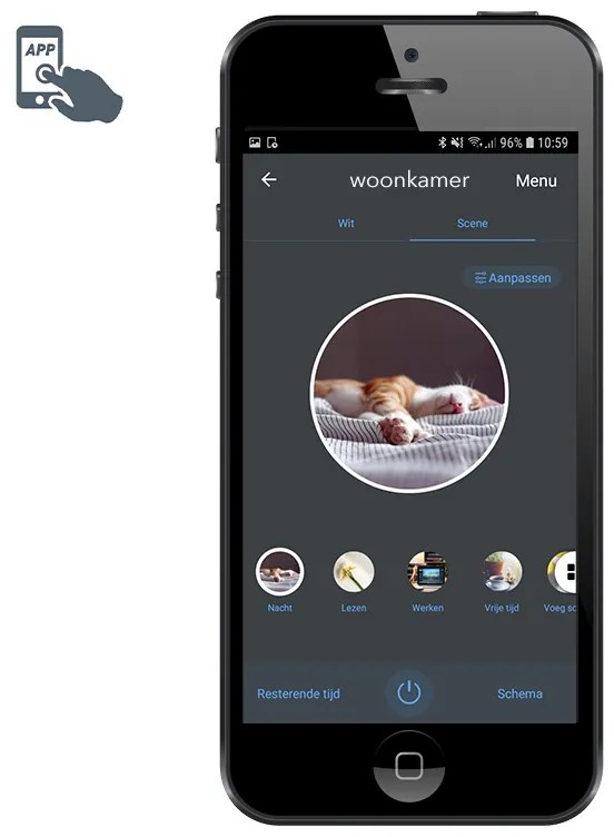 Inteligentný vonkajší lampáš tmavosivý 45 cm vrátane Wifi P45 - Malios