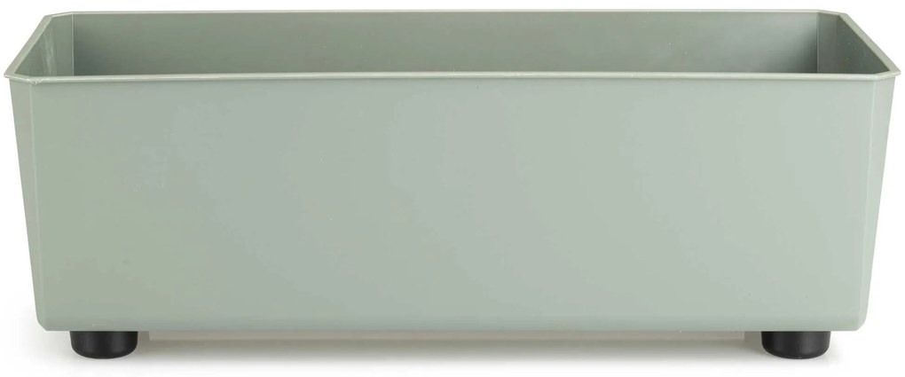 PLASTOVÝ KVETINÁČ SALVIA 37,5X17 CM ZELENÁ