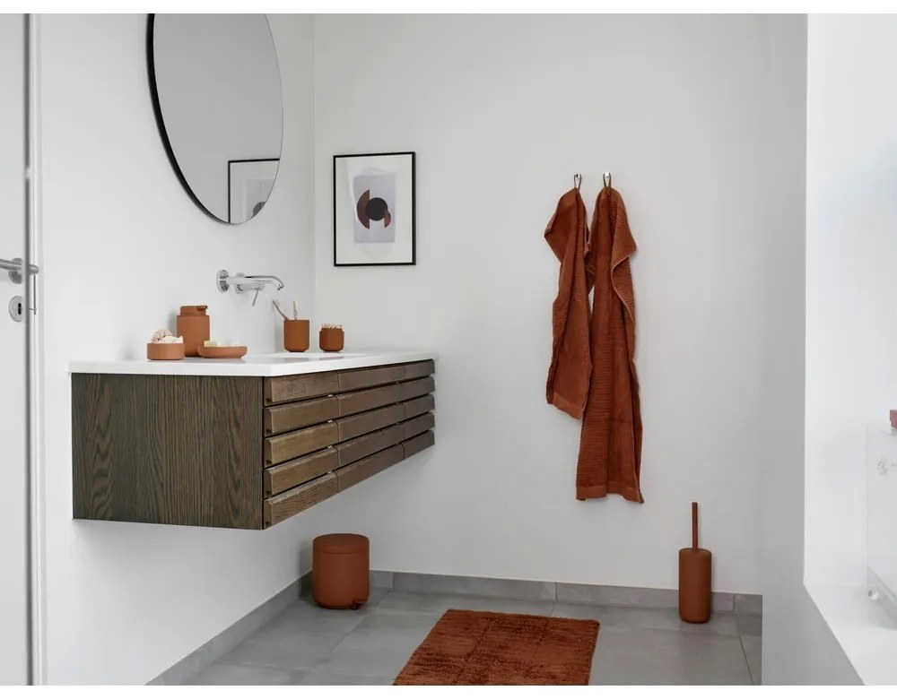 Oranžovohnedá bavlnená osuška 70x140 cm Terracotta – Zone