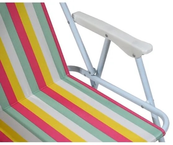 Pestrofarebná detská kempingová stolička