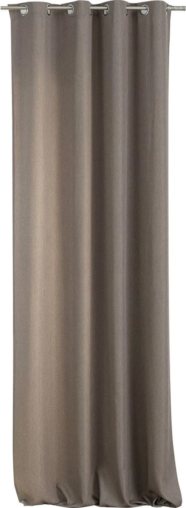 Záves BASIC s kolieskami 140x280 cm svetlohnedy 1 ks.