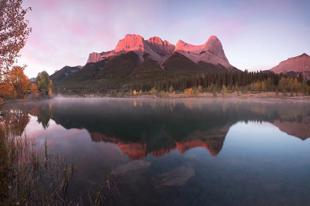 Fototapeta západ slnka nad Dolomitmi