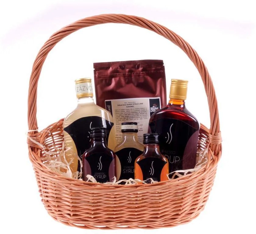 Darčekový kôš prútený Prezent V.š. 33 x hl. 28 x v. 9/16/34(cm)