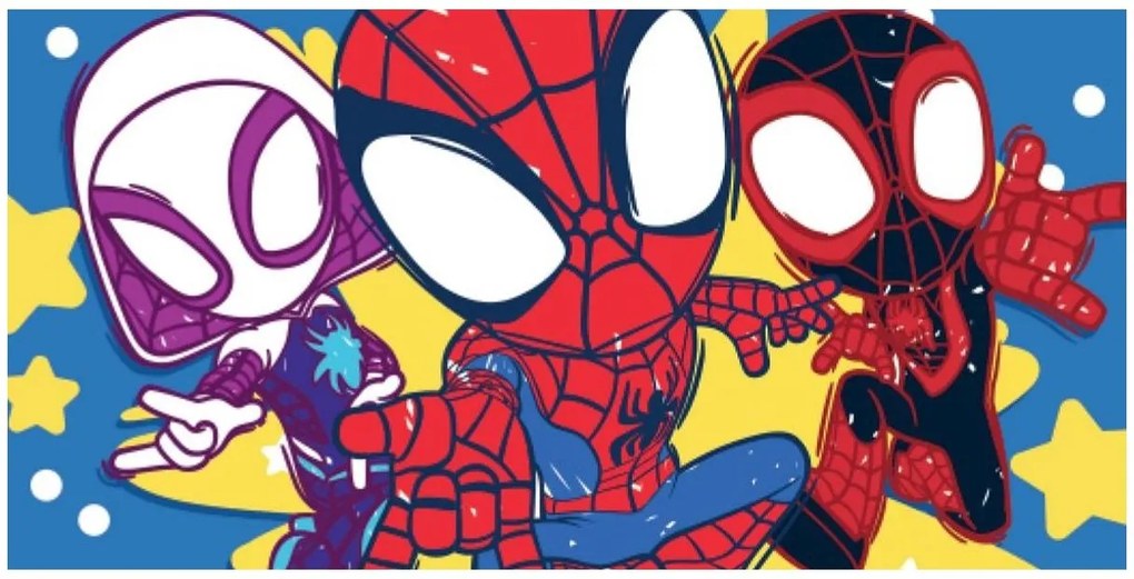 Bavlnená plážová osuška Spidey - motív Pripravení do akcie - 100% bavlna - 70 x 140 cm