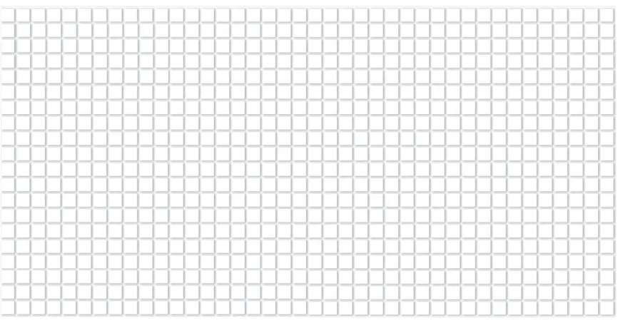 PVC 3D obkladový panel 98 x 48 cm - Mosaic White 2x2 mozaika biela