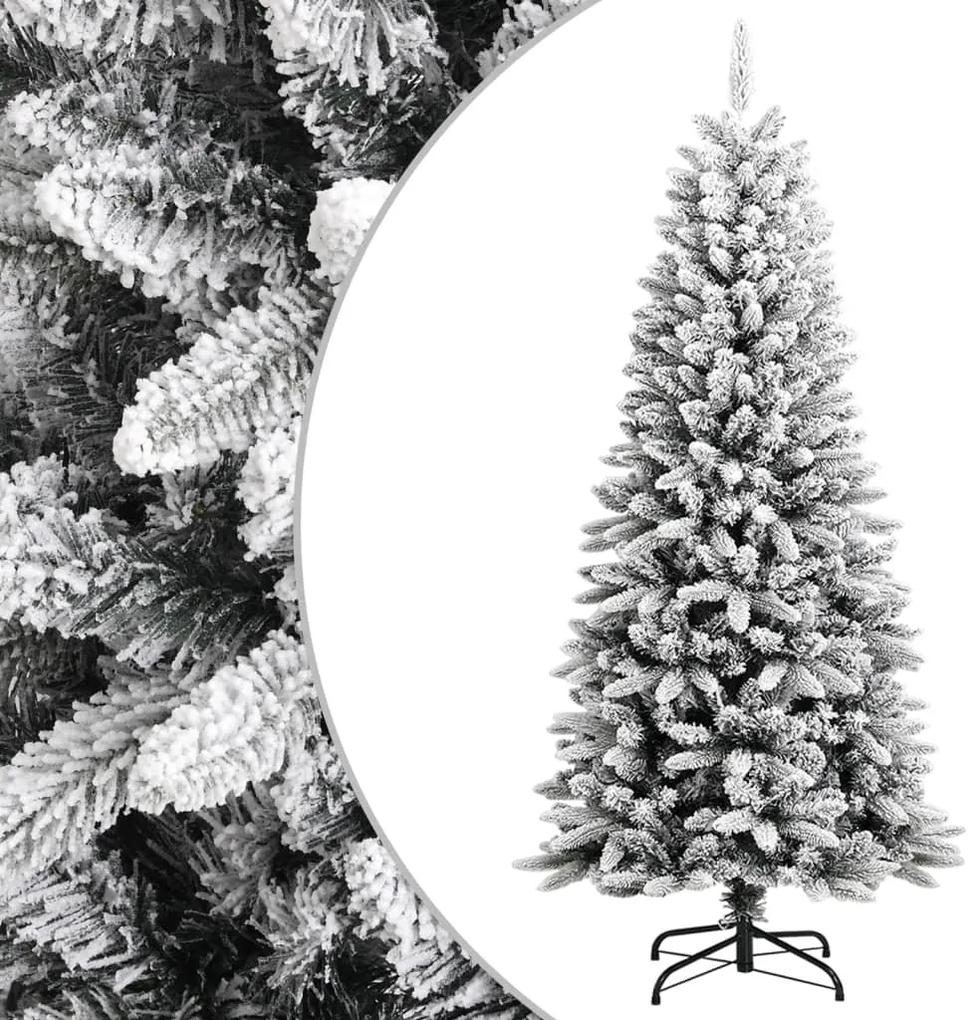 Zasnežený umelý vianočný stromček 150 cm PVC a PE 345189