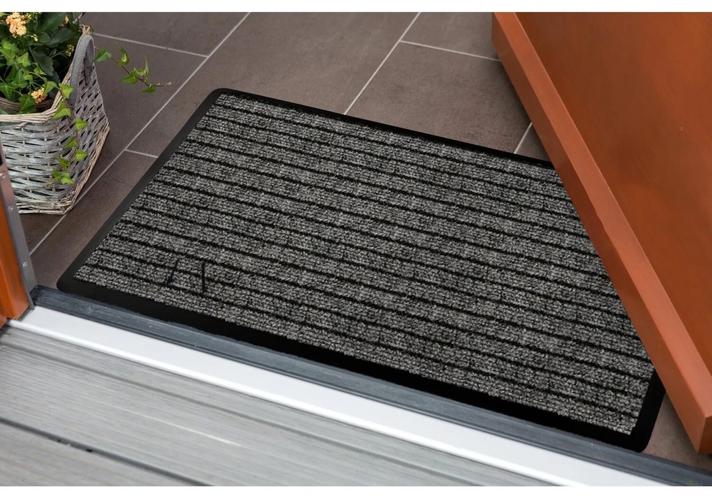 B-line, Rohožka Duramo 2862 šedá – na von aj na doma, 50x80, šedá, exteriér