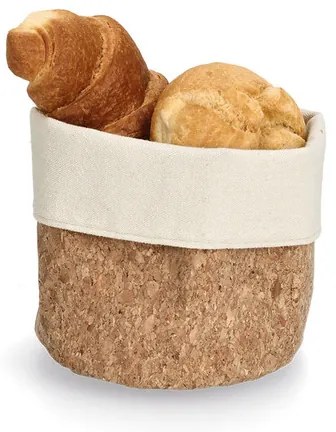 Zeller Present Malý úložný korkový košík na pečivo, KOREK, priemer 13x13
