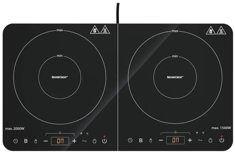 SILVERCREST® KITCHEN TOOLS Indukčná dvojplatnička SDI 3500 D5 + 2300 D5/SODI 3500 D5 (100360722)