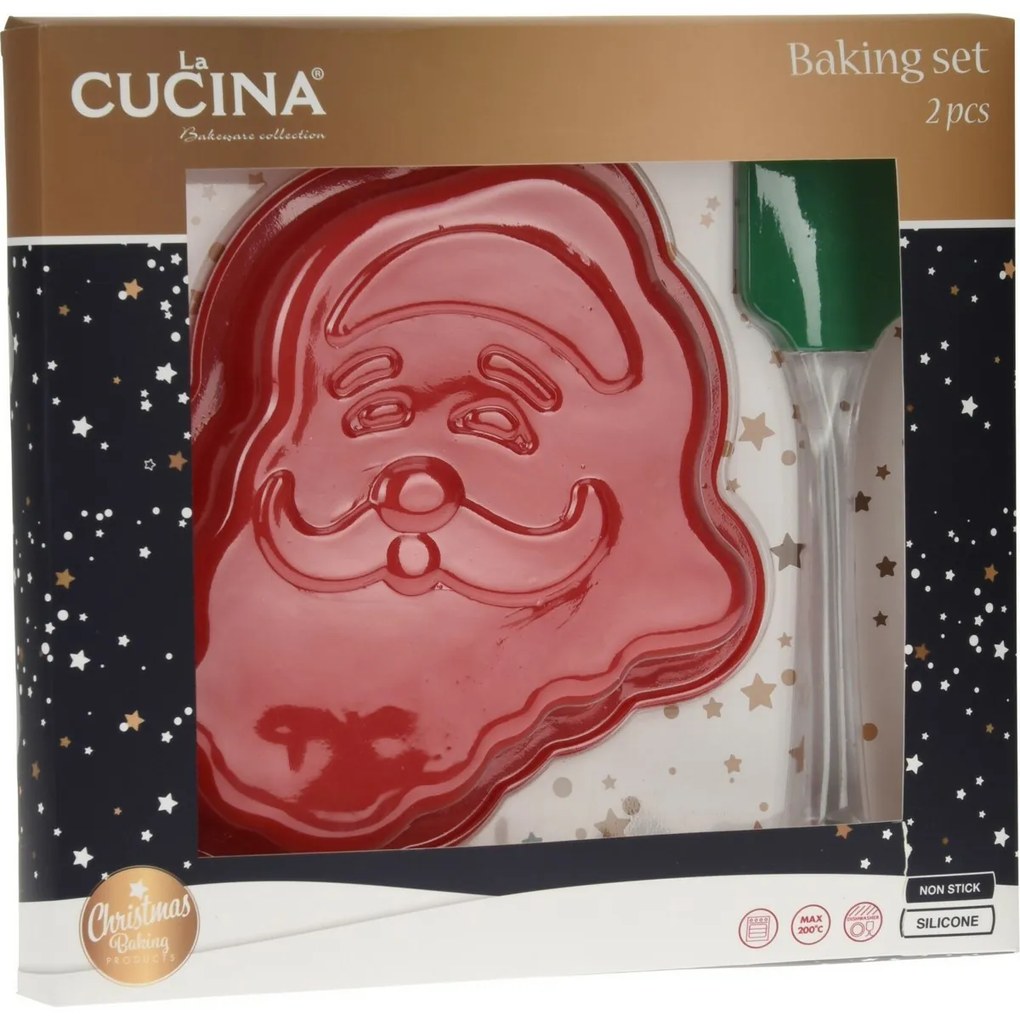 Silikónová súprava na pečenie Santa