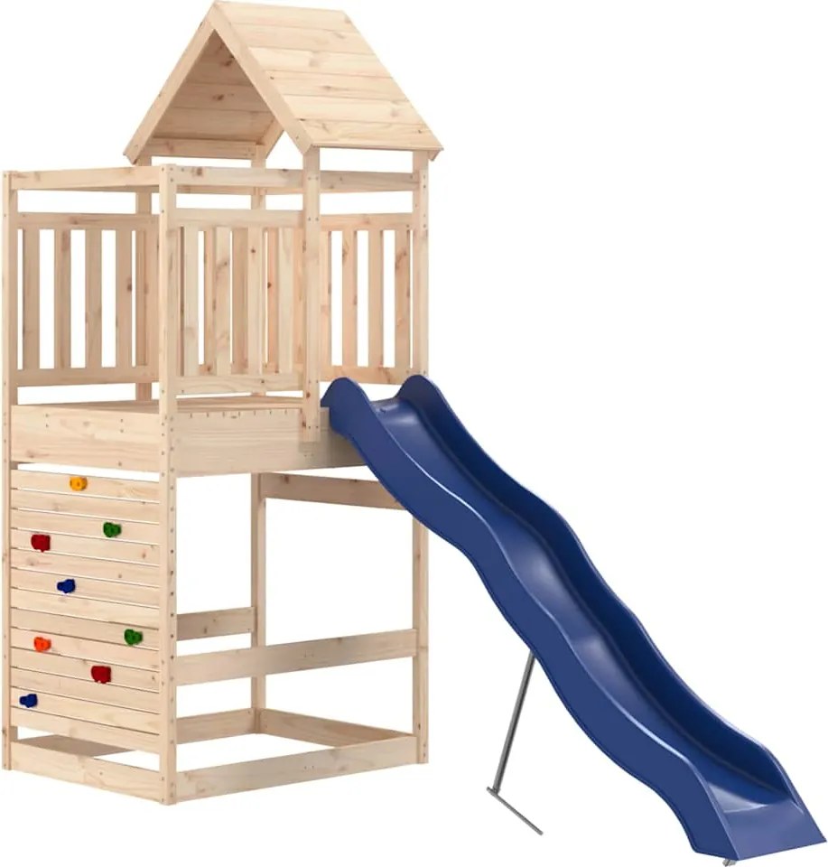 vidaXL Vonkajšia súprava na hranie masívna borovica