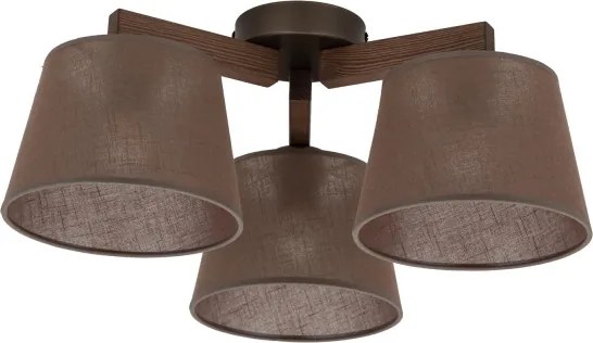 BRILAGI - LED Prisadený luster LATTE 3xE27/15W/230V borovica/hnedá