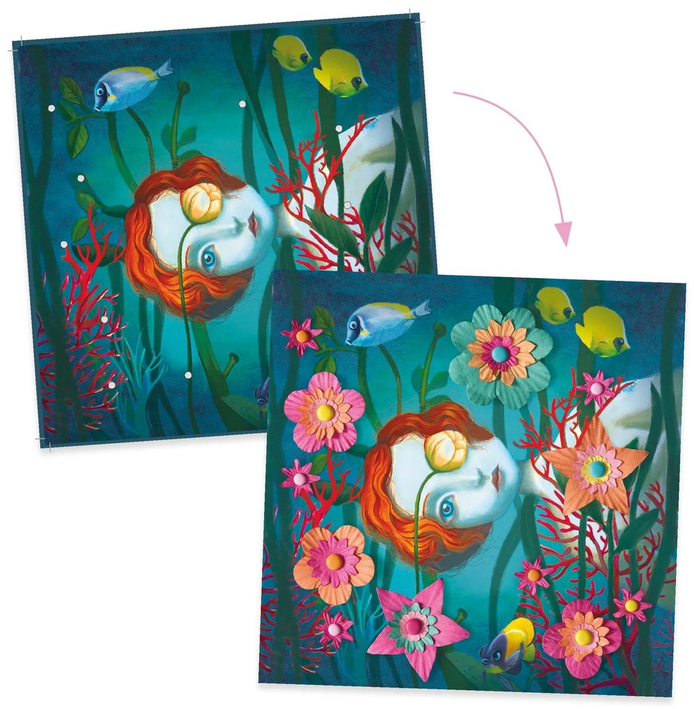 Kreatívna hra s 3D papierovými kvetinami