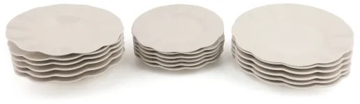 18-dielna jedálenská súprava, biela/porcelán