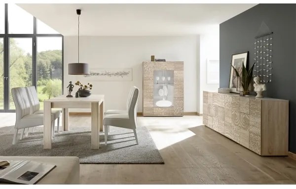 Rozkladací jedálenský stôl ARIA dub sonoma