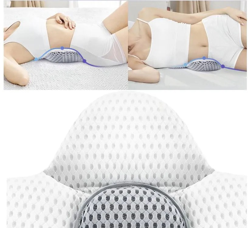 Verk 01914 Bedrový vankúš 40 x 30 cm bielošedá