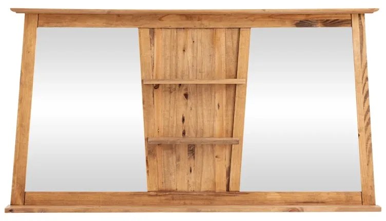 furniture-nabytek.cz - Masívne kúpeľňové zrkadlo Rangoon z borovice, lakované – 140×72 cm