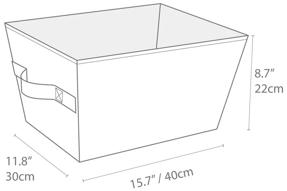Úložný látkový košík 30x40x22 cm Soft Storage – Bigso Box of Sweden