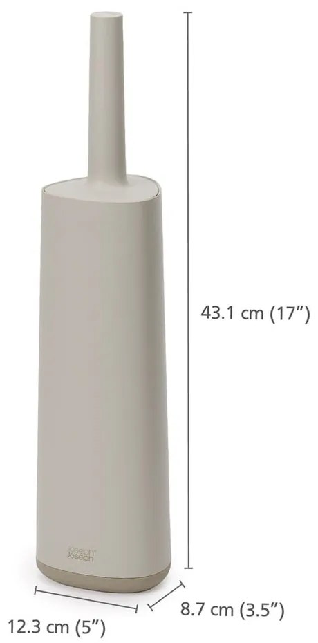 Béžová WC kefa Flex360 – Joseph Joseph