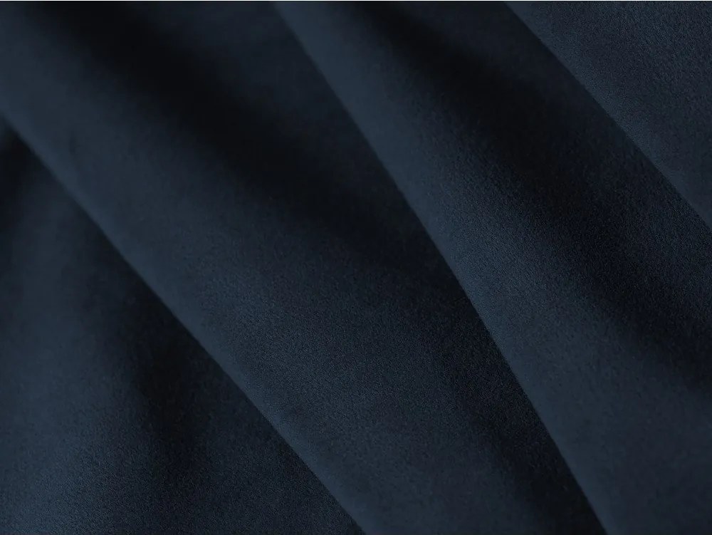 Modrá zamatová rohová pohovka (pravý roh/do L) Kate – Micadoni