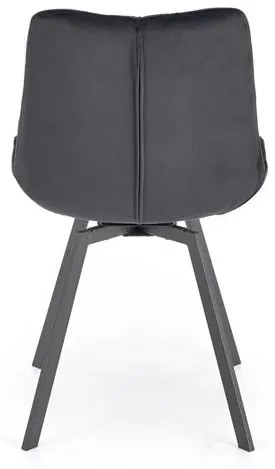 OTOČNÁ JEDÁLENSKÁ STOLIČKA TIARA ČIERNA