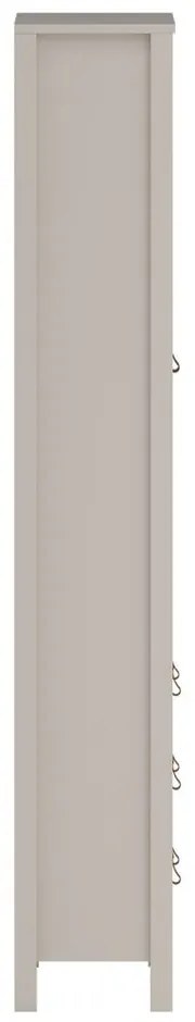 Sivobéžová vitrína 78x199x33 cm Madrid – Tvilum