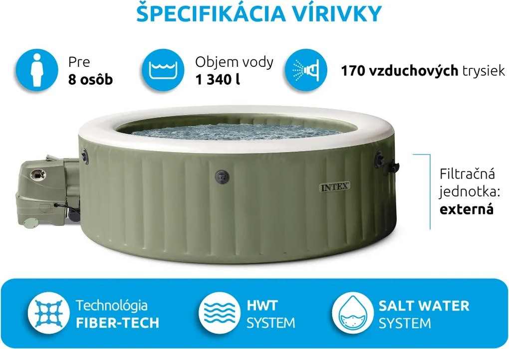 Intex | Vírivý bazén Pure Spa Bubble HWS 8 NP | 11400293