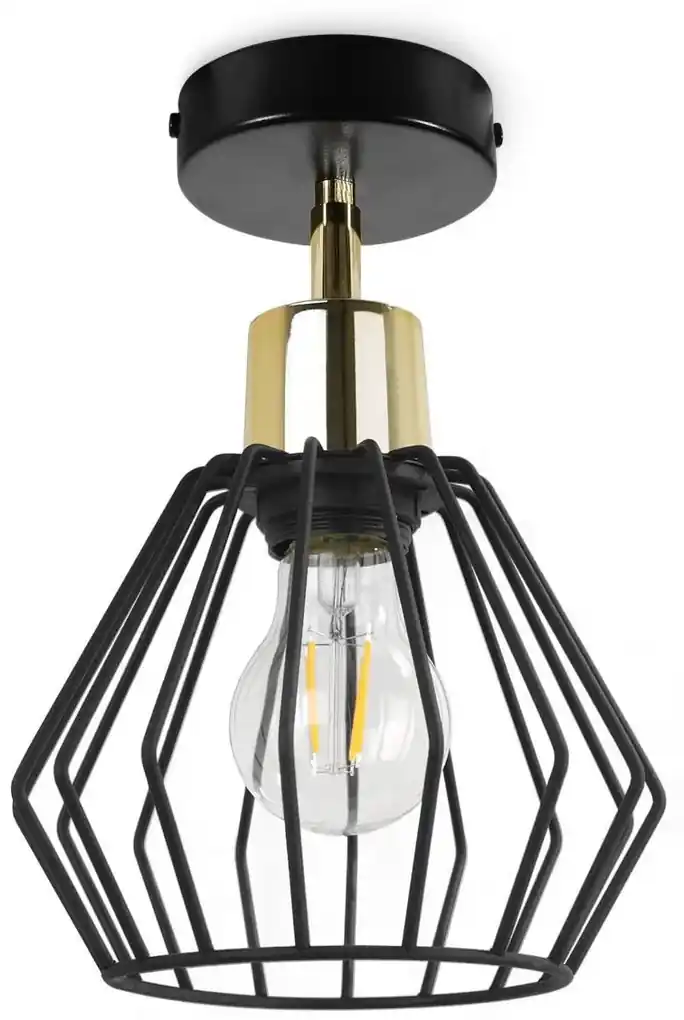 Light Home Stropné svietidlo NUVOLA 5, 1x čierne drôtené tienidlo, (možnosť  polohovania), G | BIANO