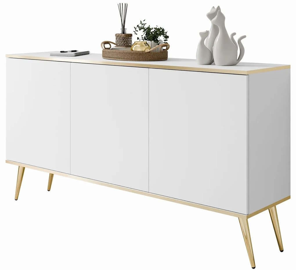 Komoda BOSTON biela 160cm