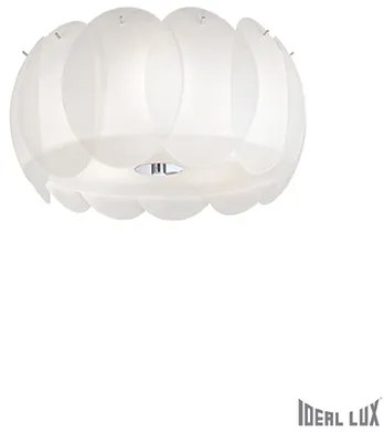 IDEAL LUX Stropné prisadené svietidlo OVALINO, 5xE27, 60W, biele, 40cm, okrúhle
