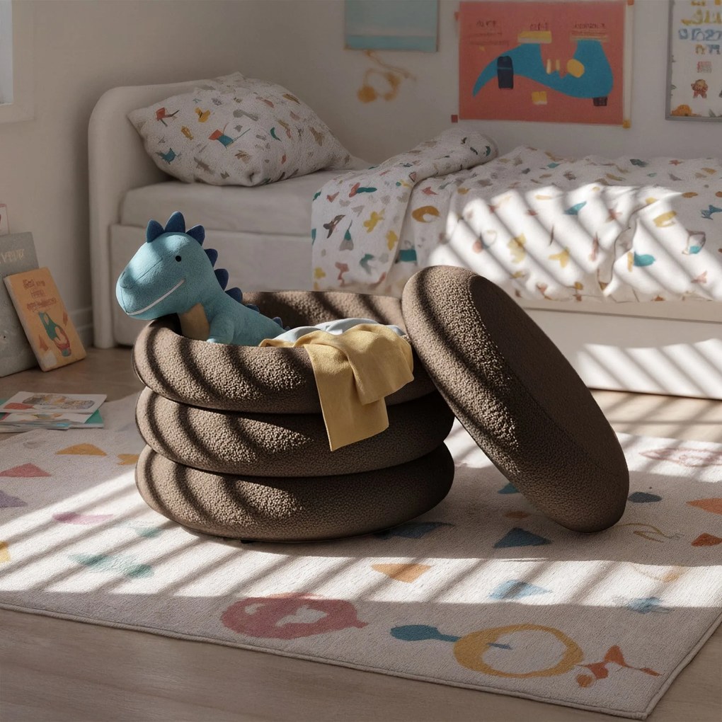 Taburet Mollis hnědý