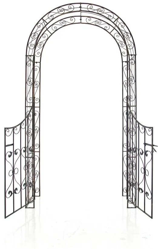 Oblúk na ruže Sima s bránkou - Bronzová