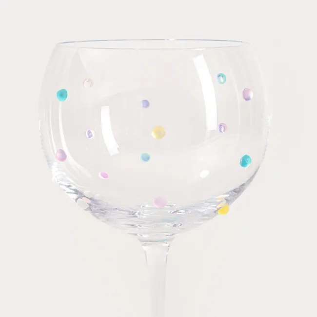 Pohár na stopke SORRISO s bodkami 763571 520 ml