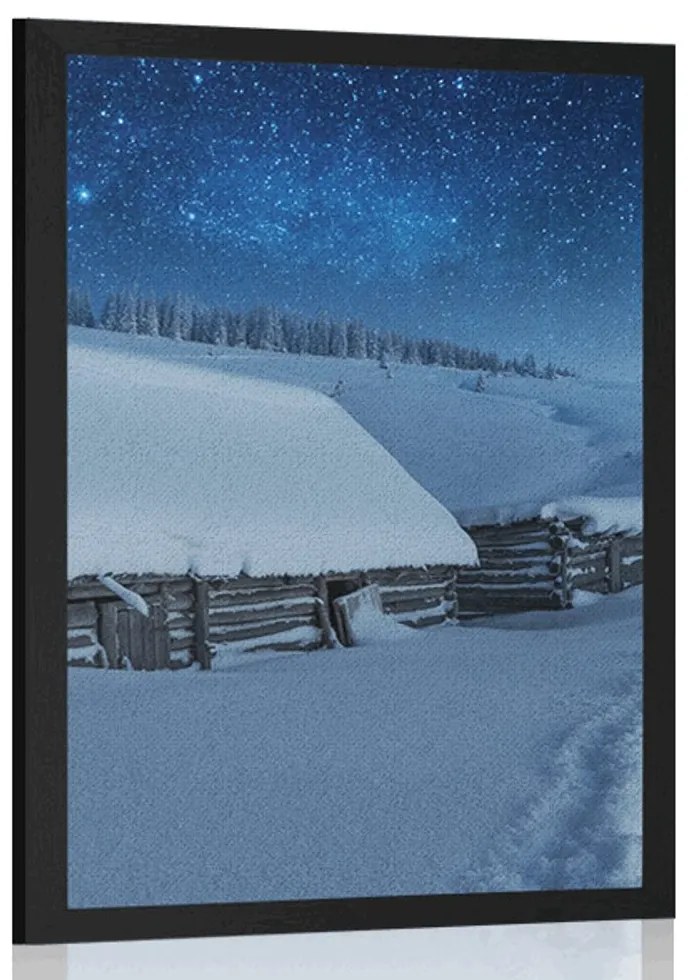 Plagát rozprávková karpatská krajina - 60x90 silver