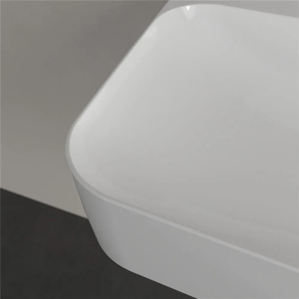 VILLEROY &amp; BOCH Finion závesné umývadlo s otvorom, so skrytým prepadom, 1000 x 470 mm, biela alpská, s povrchom CeramicPlus, 4168ABR1