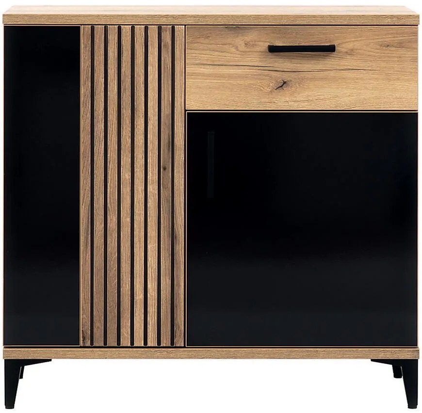 Komoda Aris As02 Dub/Čierna