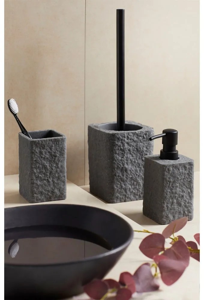 Čierna toaletná kefa Wenko Villata