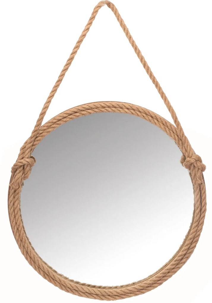 Rea Tutumi, okrúhle zrkadlo na lane 60 cm MW9901-60, hnedá, HOM-06334