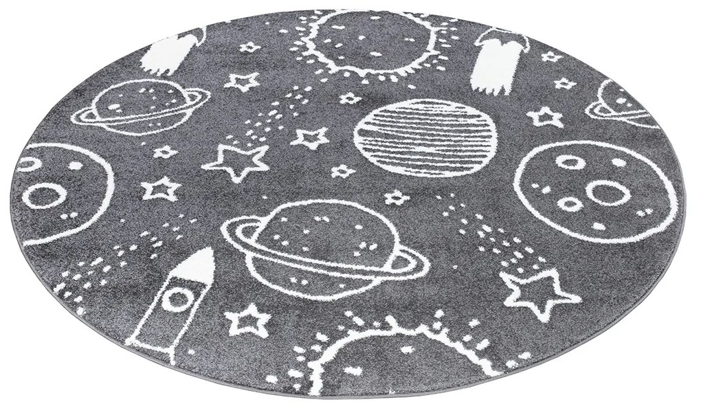 Dekorstudio ANIME kruhový koberec do detskej izby - vesmír 912 Priemer koberca: 120cm