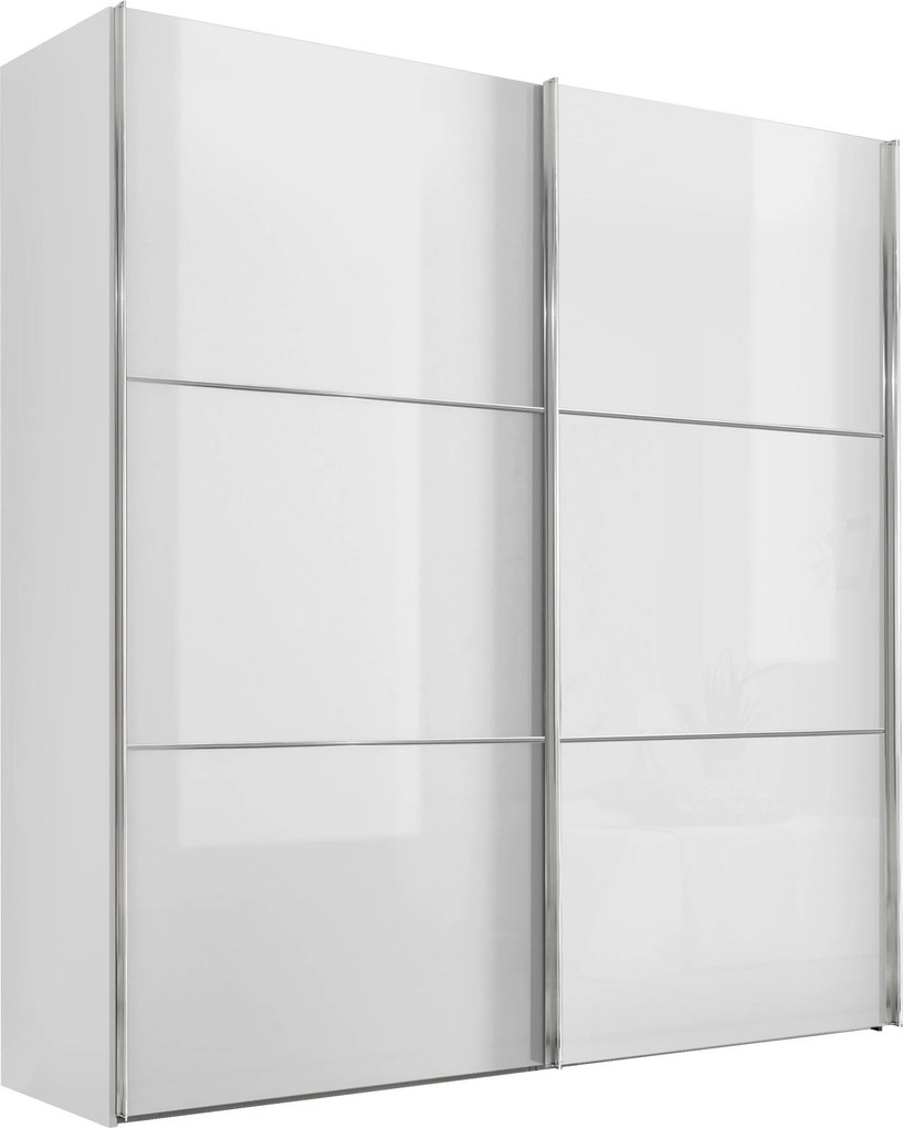 XXXLutz ŠAT. SKRIŇA S POSUV. DVERAMI, biela, 167/222/68 cm Moderano - Skrine - 000531006072
