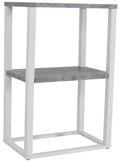 Rise nočný stolík biela/sivá 45x30