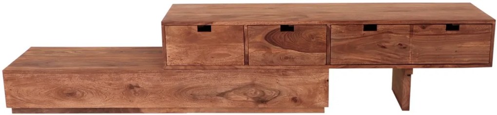 furniture-nabytek.cz - Nízka komoda pod tv z masívu palisander 260x40x40