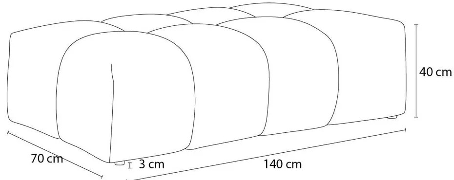 Béžová ženilková podnožka Everest – Bobochic Paris