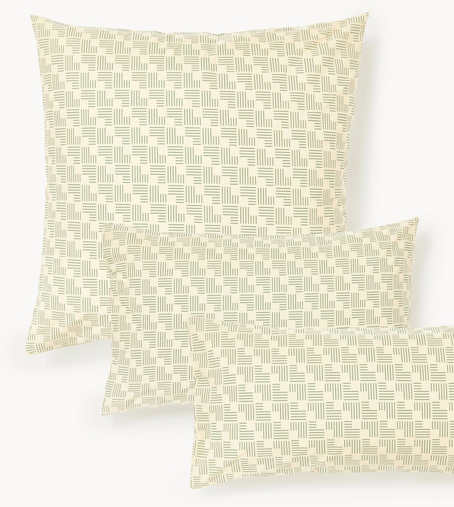 Obliečka na vankúš z bavlneného perkálu's geometrickou potlačou Inki