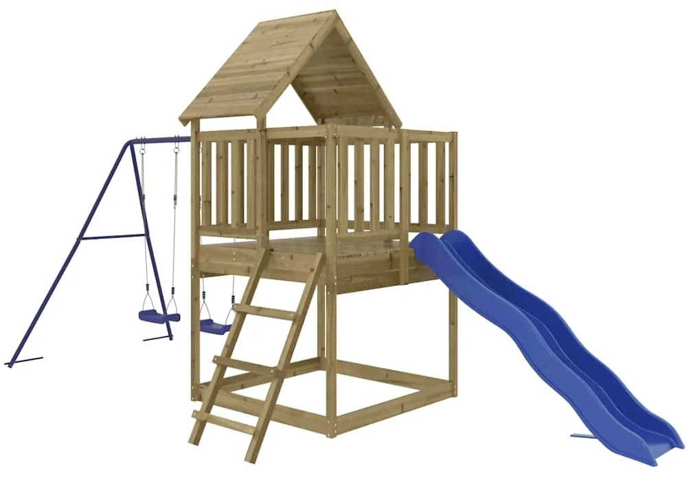 Vonkajšia súprava na hranie impregnovaná borovica