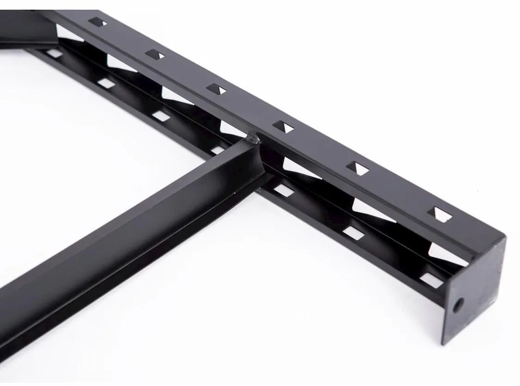 Kovový regál STRONG 183x196x55cm, 4x sieťová polica, 650kg na policu, antracitová farba