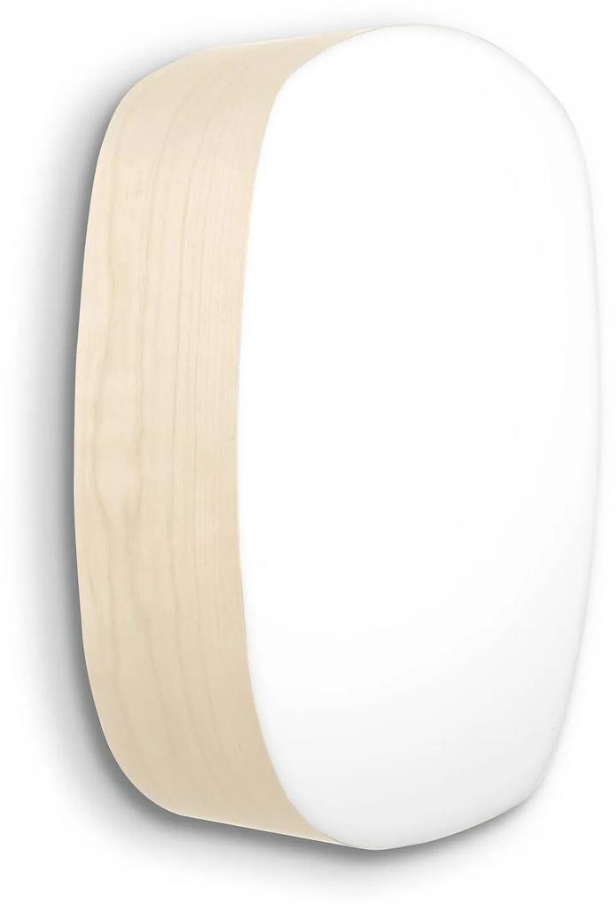 LZF Guijarro Medium nástenné LED svetlo, slonovina