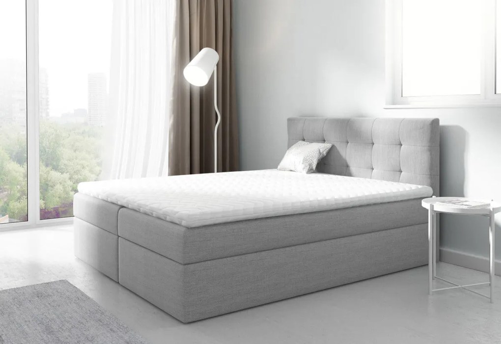 Čalúnená posteľ boxspring ISLA - inari 100 / 160x200