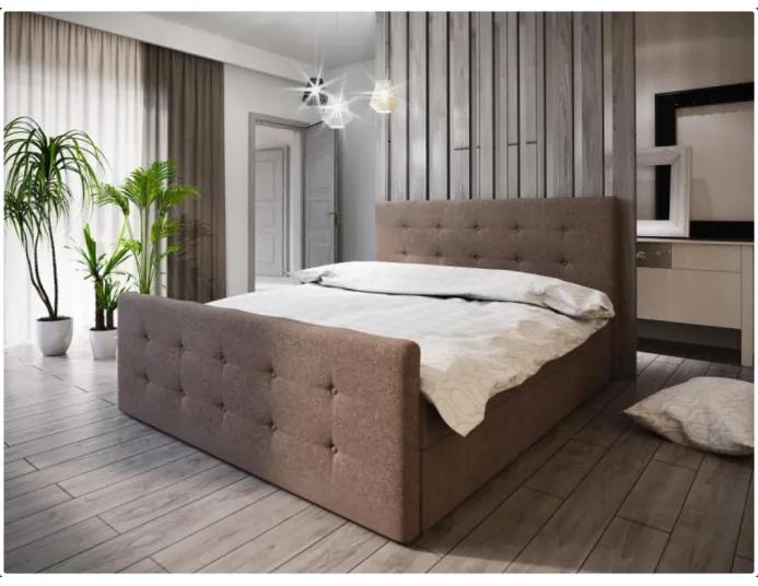 Čalúnená posteľ VASILISA I 180x200, hnedá