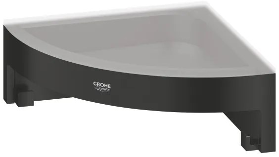 GROHE 411062430 - Rohová polička do sprchy ESSENTIALS 250 × 250 mm čierna